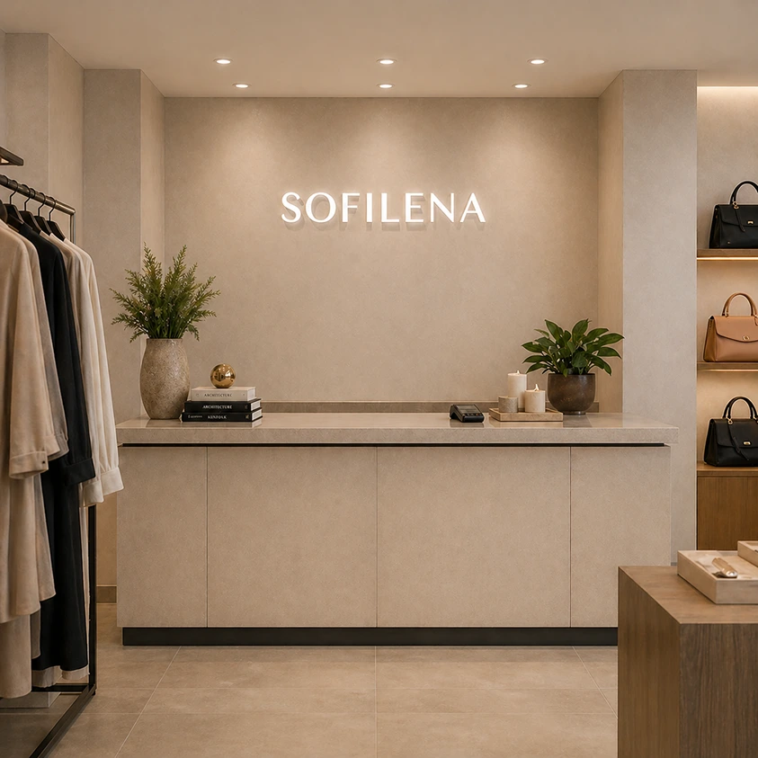 Зона кассы и коллекции SOFILENA